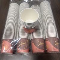 Gobelets en papier personnalisés de 4 oz, 6 oz, 8 oz, 16 oz avec couvercle, à paroi simple, biodégradables, jetables pour café