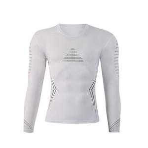 Ensemble de sous-vêtements sans couture pour hommes - Séchage rapide, extensible, en Spandex/Polyester pour le sport, le yoga, les activités de plein air, logo personnalisé, grandes tailles - Product Image 4