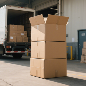 Caja de Cartón Corrugado de Doble Pared de 5 Capas, Venta al Por Mayor de Fábrica, Tamaño Personalizado Reforzado, Caja de Cartón para Mudanzas y Envíos para Logística - Product Image 1