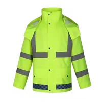 Uniforme de Patrulla de Tráfico Personalizado, Ropa de Trabajo de Alta Visibilidad Reflectante, Impermeable, Chaqueta y Pantalón de Trabajo Nocturno de Poliéster