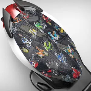 Универсальный чехол для мотоциклетного сиденья, защитная 3d-накладка для сидения скутера с сеткой для рассеивания тепла