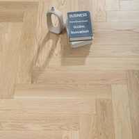 Parquet en chêne blanc à chevrons, 3 couches, âme en bouleau, moderne, pour villa/entrepôt, chauffage par le sol, système à clic