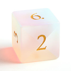 Conjunto de Dados de Vidro Artesanais de 7PCS, Dados Poliedricos D4 D6 D8 D10 D% D12 D20 RPG DND, Dados de Vidro Prismático Arco-Íris - Product Image 2