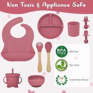 Ensemble d'alimentation pour bébé en silicone personnalisé OEM, assiette et <span class=keywords><strong>bol</strong></span> à ventouse divisés pour tout-petit, vente en gros d'usine BSCI ISO9001 sans BPA - Product Image 3