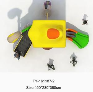 Materiale di alta qualità PE attrezzature per parco giochi all'aperto nuovo modello da <span class=keywords><strong>giardino</strong></span> Swing Slide per bambini asilo nido utilizzare occasione pubblica - Product Image 5