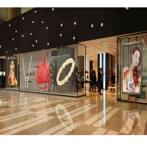 Trong nhà P3.9-7.8 trong suốt Màn hình hiển thị LED Độ phân giải cao <span class=keywords><strong>video</strong></span> tường <span class=keywords><strong>v</strong></span>à quảng cáo Màn hình LED cho trung tâm mua sắm Showcase - Product Image 2