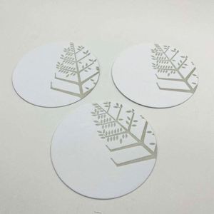 Custom Round Thin Coasters <b>Paper</b> Disposable <b>Paper</b> Coaster Customized Logo - Product Image 1