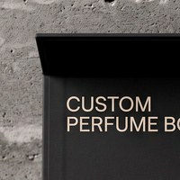 Scatola Regalo Personalizzata Nera per Colonia e Profumo con Scatola Magnetica e Confezione in Carta per Presentazione Fragranze