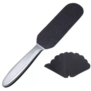 Factory Supplies Stainless Steel Interchangeable Sandpaper Foot File Feet Care Tools
