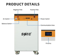 Soec Stock UE Système de Stockage d'Énergie Domestique 48V 280AH 15kWh avec Équilibreur Actif 5A Intégré + Extincteur + Ordinateur Supérieur RS232
