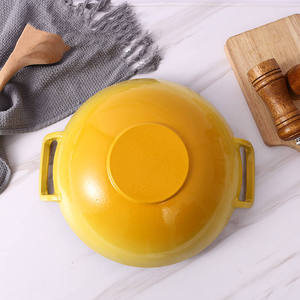 <span class=keywords><strong>Wok</strong></span> de Hierro Fundido Esmaltado de 36 cm, Sartén con Doble Asa, <span class=keywords><strong>Wok</strong></span> Chino Clásico <span class=keywords><strong>para</strong></span> Cocina Casera y Cocina al Estilo Stir-Fry, Superventas - Product Image 6