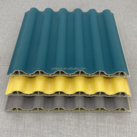 Facile à installer écologique WPC 3D bande faux panneaux muraux moderne maison PVC plafonds décoratifs intérieur étanche forme de bande