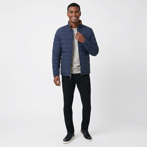 Veste matelassée pour homme tendance et très vendue, col montant, séchage rapide, respirante, pour usage extérieur en hiver, plusieurs couleurs, haute qualité - Product Image 1