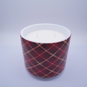 Tasse en céramique à rayures de cerf, bougie artisanale en <span class=keywords><strong>cire</strong></span> de soja, contenants en céramique recyclables, bougie personnalisée pour la décoration de fêtes et de la maison - Product Image 3