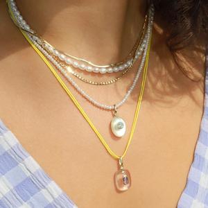 Collar de Acero Inoxidable Colorido al por Mayor, con Piedra Natural de Nacimiento, Colgante de Corazón Clásico Chapado en Oro de 18K, para Regalo de Boda - Product Image 6