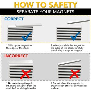 Bjmjמג 25-חתיכה נוידימיום בר מגנטים חזק 60 x10 x3 מ "מ ארץ הנדיר כוח תעשייתי קבוע למקרר מלאכות - Product Image 2