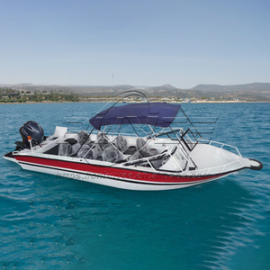 Bateau à coque en aluminium rapide de 23 pieds/7 m avec moteur, 12 passagers, pour le travail aquatique, la pêche et le chargement, bateau rapide à vendre, yacht de luxe - Product Image 1