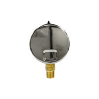 AKS 63mm Semi-Steel Pressure Gauge 0-16 Bar 0-230 PSI 1/4 NPT Bottom Connection Bourdon Tube Industrial Pressure Meter