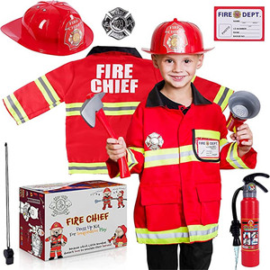 Enfants carnaval Halloween fête jeu <span class=keywords><strong>de</strong></span> rôle tenues jouets éducatifs préscolaire habiller carrière enfants <span class=keywords><strong>pompier</strong></span> Cosplay Costume - Product Image 1