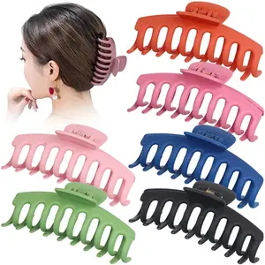 11cm große koreanische Haars pangen Frosted Banana Haars pangen Kunststoff klauen clips Rutsch feste Haars pange Haar klauen clips Frauen Matt