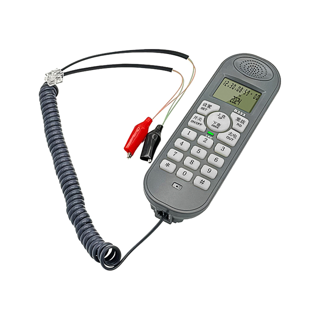 Telephone Line Tester Telephone Phone Line Cable Tester Butt Test Tester Lineman Tool Cable Set with Connectors