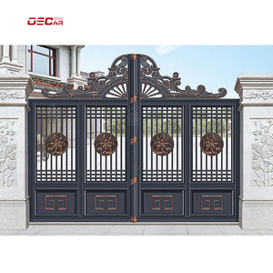 Puerta Corredera de Aluminio Fundido RTS-Wholesaler, Puerta Corredera Automática Giratoria, Puertas Eléctricas de Acero Arqueado Galvanizado - Product Image 1