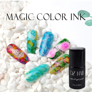 DZ Blooming immergere senza etichetta Gel per unghie UV resina inchiostro LED Gel smalto in bottiglia trasparente modello artistico in marmo con rivestimento di Base - Product Image 4