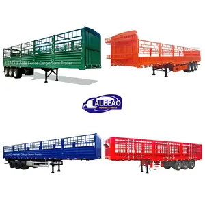 ALEEAO低价制造商销售3轴护栏桩半挂车货物运输半挂车广泛用于销售