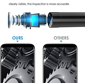 Không thấm nước USB C borescope Loại-C phạm vi máy ảnh với có thể điều chỉnh đèn LED USB rắn kiểm tra máy ảnh 1m đến 5m - Product Image 2
