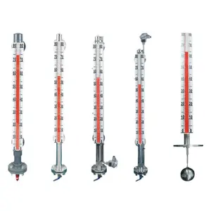 Lpg Tank Magnetic Level Transmitter Indicator Stainless Steel Float Switches Water Liquid Magnetic Flap Level Gauge