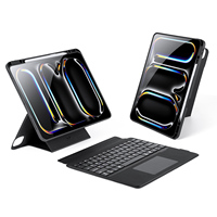 Clavier détachable 2-en-1 pour iPad Pro 13, support réglable, 4 angles de vision, porte-crayon, vente en gros