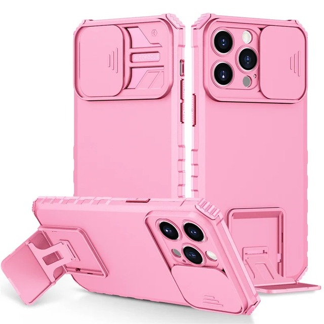 Wholesale Full Rugged Shockproof Back Cover Slide Camera Lens Protective Phone Case for iPhone 13 12 11 14 15 16 17 Pro Max Case