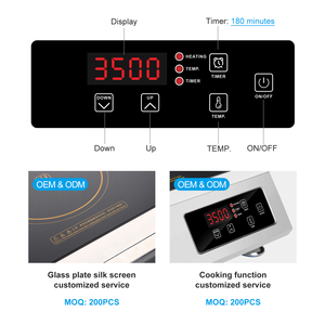 Bạc thương mại cảm ứng Chảo <span class=keywords><strong>HOB</strong></span> 3500W quá nóng bảo vệ nhà hàng nhà bếp công cụ - Product Image 5