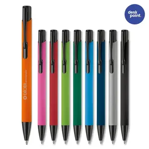 Stylo en aluminium caoutchouté, merchandising personnalisé - Product Image 3