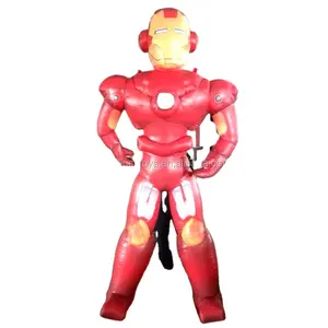 Tony Stark, Blow up Super man Heroes film cartoon Character inflatable Iron Man for advertising