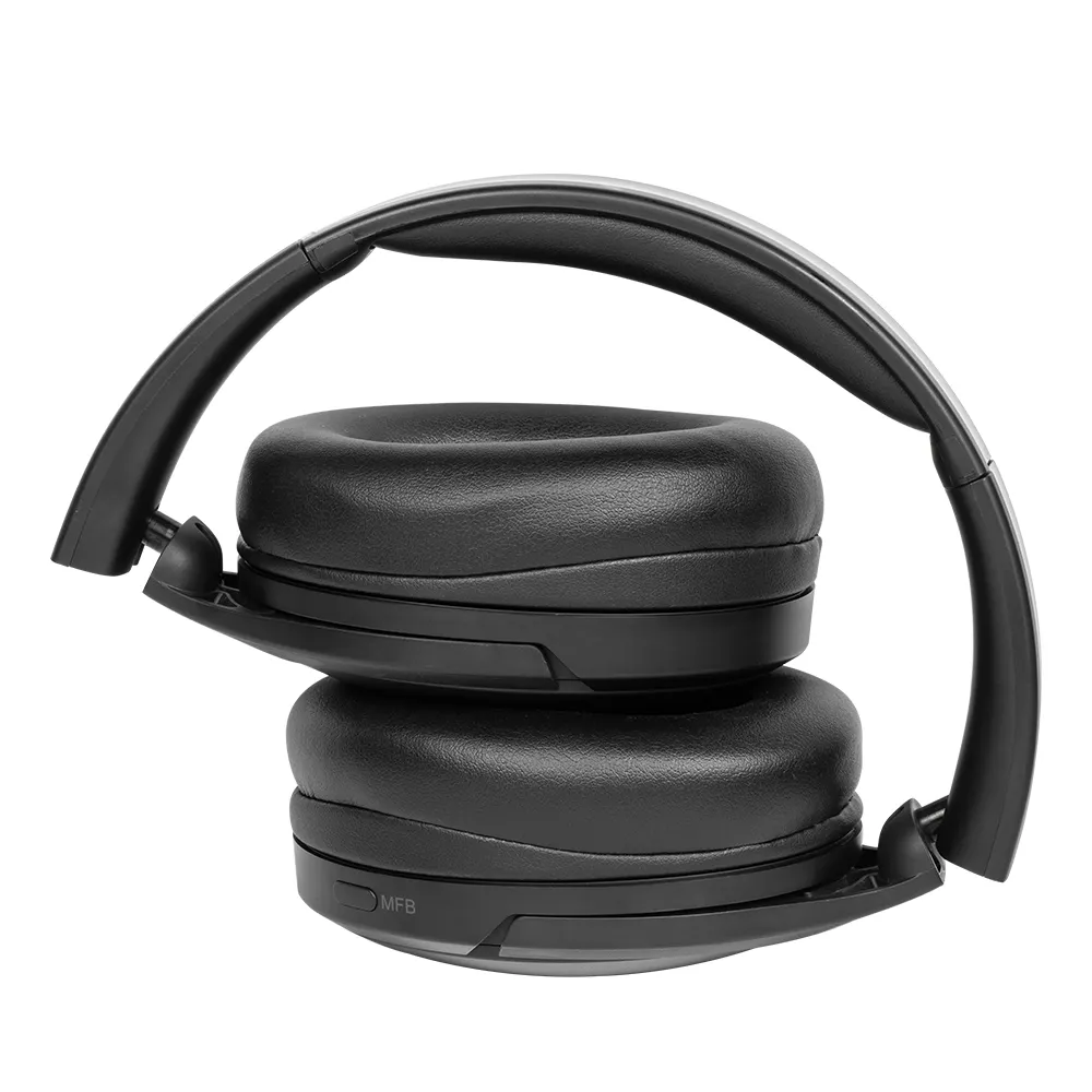 Hush 100 Stunden Spielzeit Aktive Geräusch unterdrückung Drahtloser Over-Ear ANC Bluetooth Faltbarer Headset Bluetooth-Kopfhörer