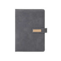 Carnet A5 en cuir PU avec bouton-pression PQ, fournitures de bureau, esthétique vintage, personnalisable, motif promotionnel, qualité supérieure