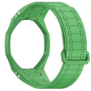 Nouvel ensemble de bracelets magnétiques en silicone de luxe compatibles avec la série Swatch Royal Pop, installation facile par un simple clic, couronne à 12 heures - Product Image 5