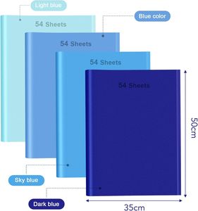 NACHLYNN 54 Sheets Blue Recyclable Tissue <strong>Paper</strong> 70gsm Bulk Gift <strong>Wrapping</strong> for DIY Crafts <strong>Easter</strong> Birthday Party Decorations - Product Image 4