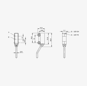 Capteur optique diffuseur MS-Ball Uff BOS0216 BOS R020K-PS-RF12-02. Nouvelle marque et original en stock - Product Image 5