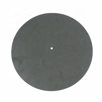 Tapis de platine vinyle en cuir avec peau de cerf pour disques vinyles pour aider à réduire le bruit dû à l'électricité statique et à la poussière