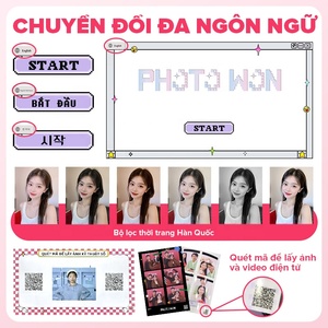 JLJ قابل للتخصيص متعدد اللغات مرشح/إطار صورة كاميرا Arcade مرآة مع آلة سيلفي فلاش - Product Image 6