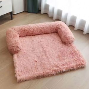Free Sample 2021 Dog <b>Cat</b> Pet Blanket <b>Sofa</b> Cushion Mat Plush Multifunction Calming Furniture Protector Pet Bed - Product Image 3