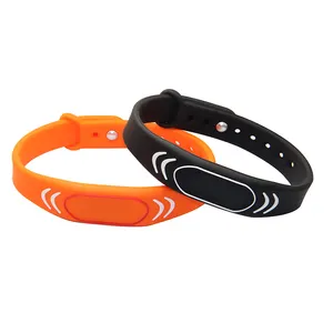 Distributeur de silicone étanche personnalisable 125KHz, distributeur de bracelet RFID en gel et étiquette en silicone, bracelet en silicone