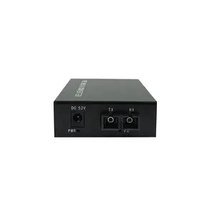 Convertisseur de média Ethernet PoE 4 ports 10/100M avec émetteur-récepteur à fibre optique 1SC