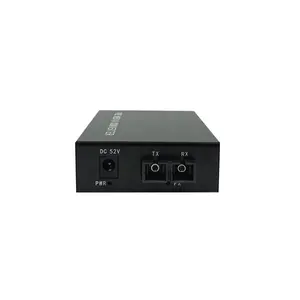 Transceptor óptico de 4 portas 10/100M com conversor de mídia PoE Ethernet de fibra óptica 1SC