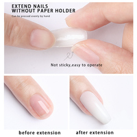 Gel de construction multifonctionnel non collant pour extension d'ongles HS Nail Art, marque privée, sans TPO ni HEMA, gel d'extension UV rose nude