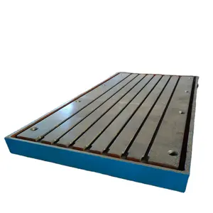 Professional manufacturing precision cast iron panels platform inspection t slots worktable