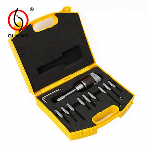 رؤوس حفر خشنة F1 مقاس 12 مم، طقم من 9 قطع مع ساق حفر BT/NT/<span class=keywords><strong>R8</strong></span>/MT، مجموعات حفر F1 <span class=keywords><strong>R8</strong></span> مقاس 12 مم، ملحقات أدوات الآلات - Product Image 2