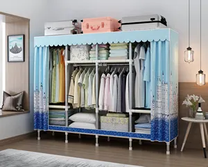 Armario de acero, dormitorio, hogar, estilo impresión, imágenes personalizadas, armario de 5 puertas, muebles, armario almari